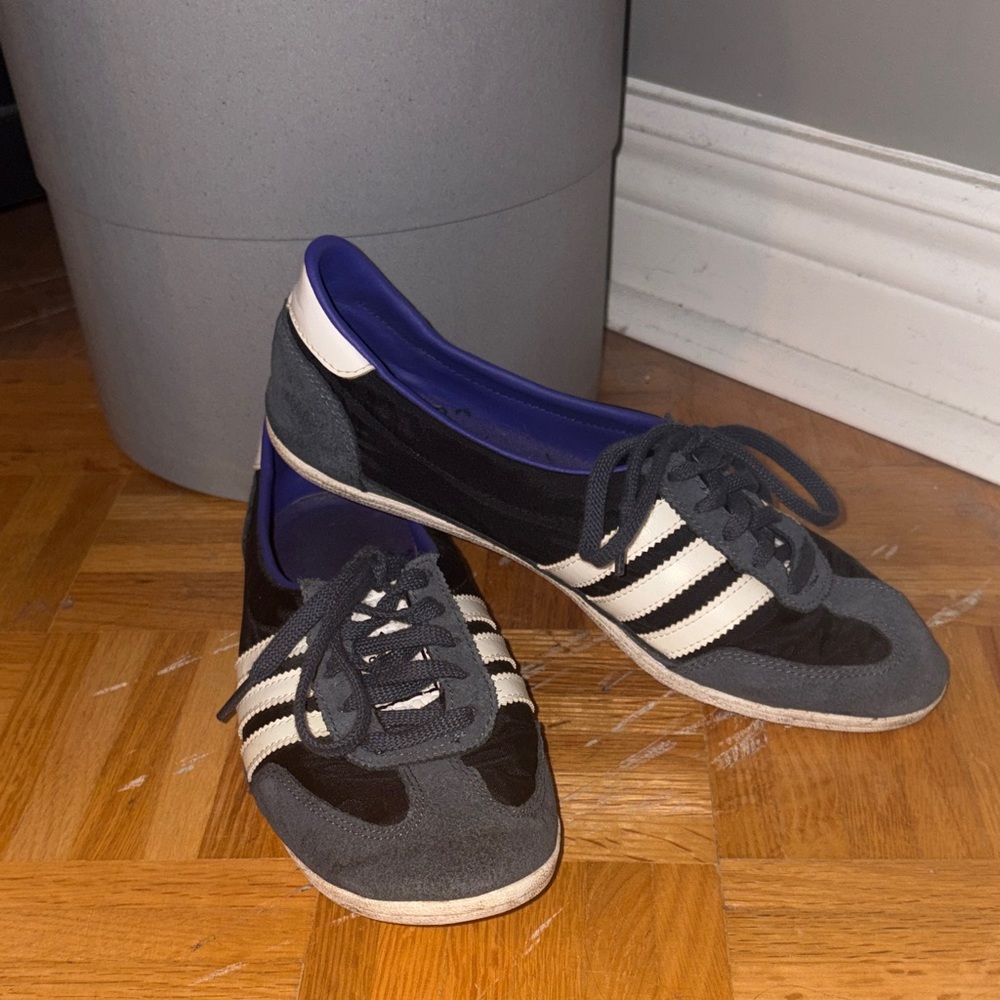 Adidas Women's Gray and White Sneakers